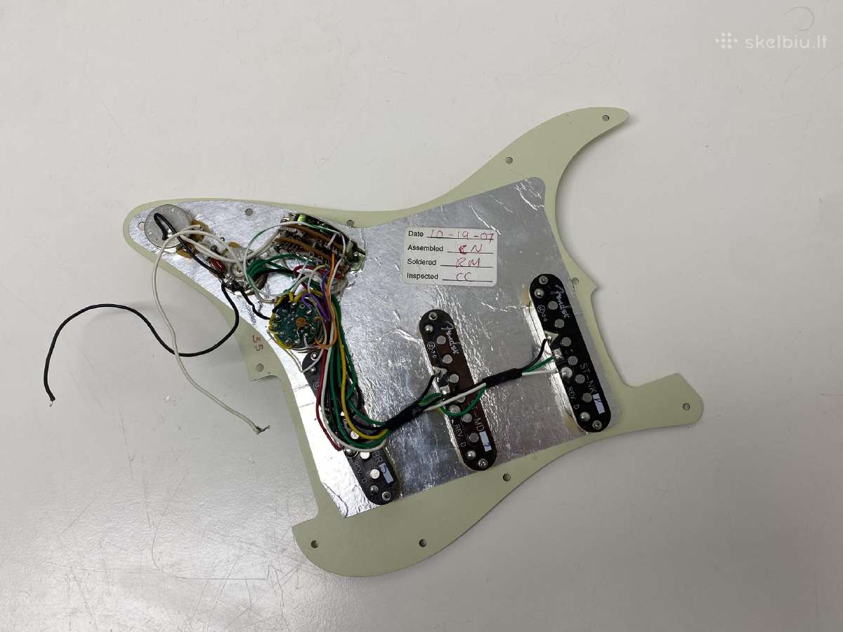 Fender Stratocaster Loaded Pickguard Scn & S-1 - nuotraukos Nr. 11