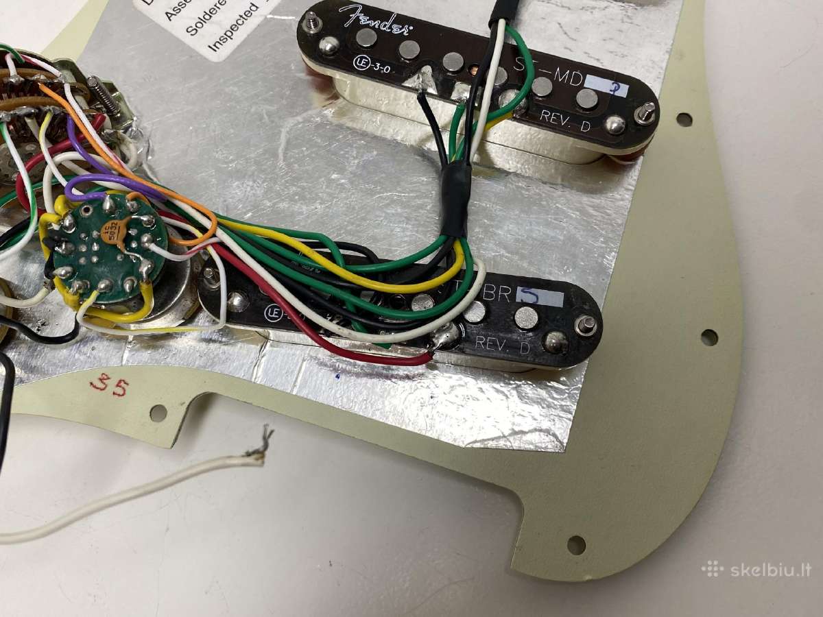 Fender Stratocaster Loaded Pickguard Scn & S-1 - nuotraukos Nr. 15