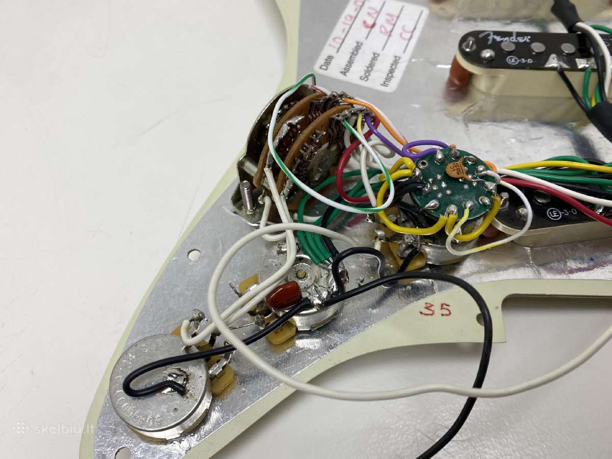 Fender Stratocaster Loaded Pickguard Scn & S-1 - nuotraukos Nr. 16