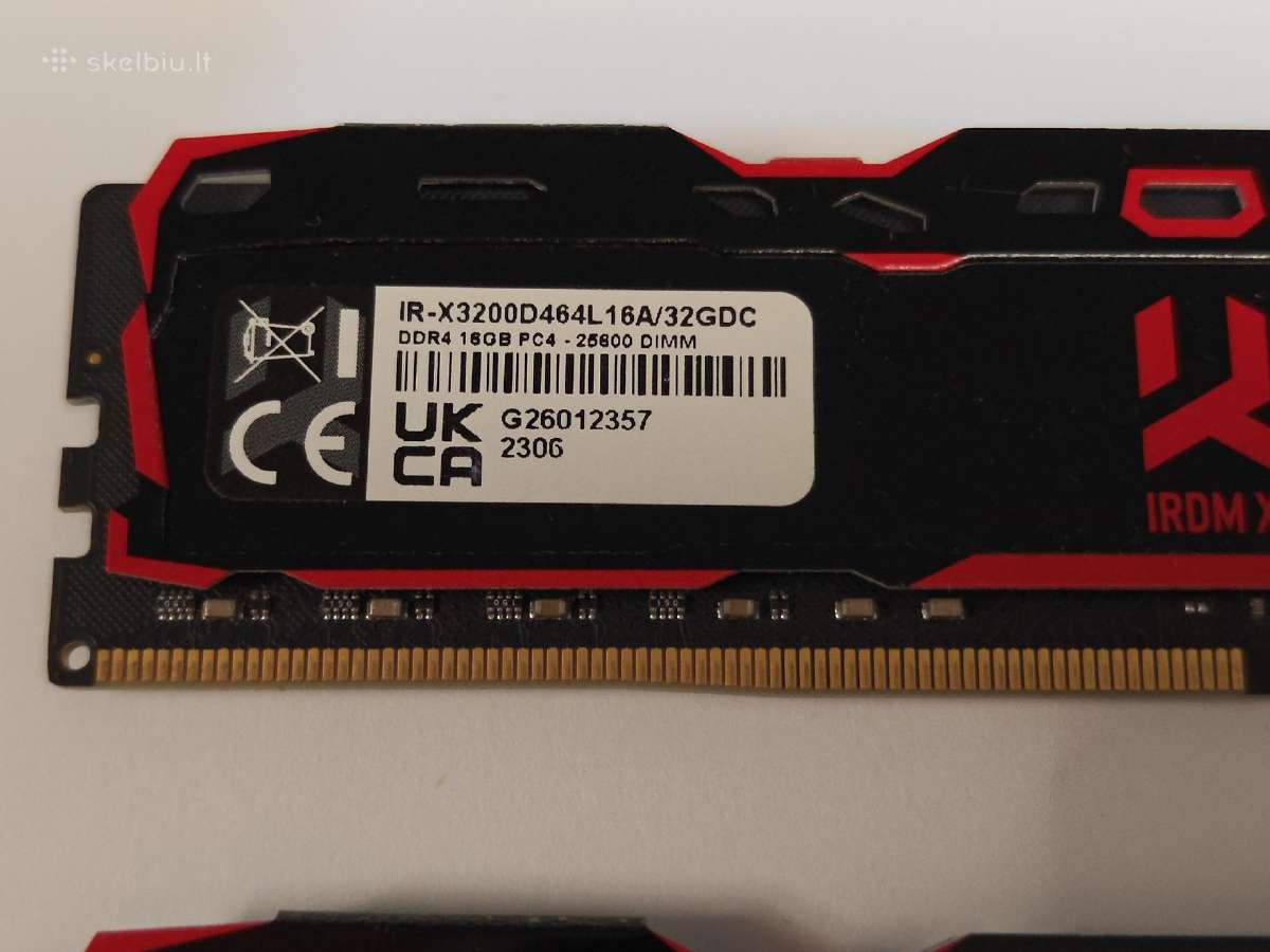 Goodram Irdm X Ddr4 32gb(2x16gb) 3200mhz Cl16 - nuotraukos Nr. 3