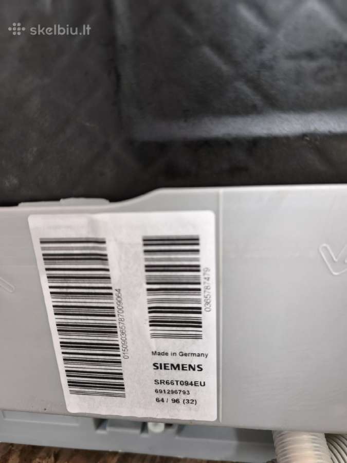Įmontuojama indaplovė Siemens A+++ plotis 45cm - nuotraukos Nr. 7