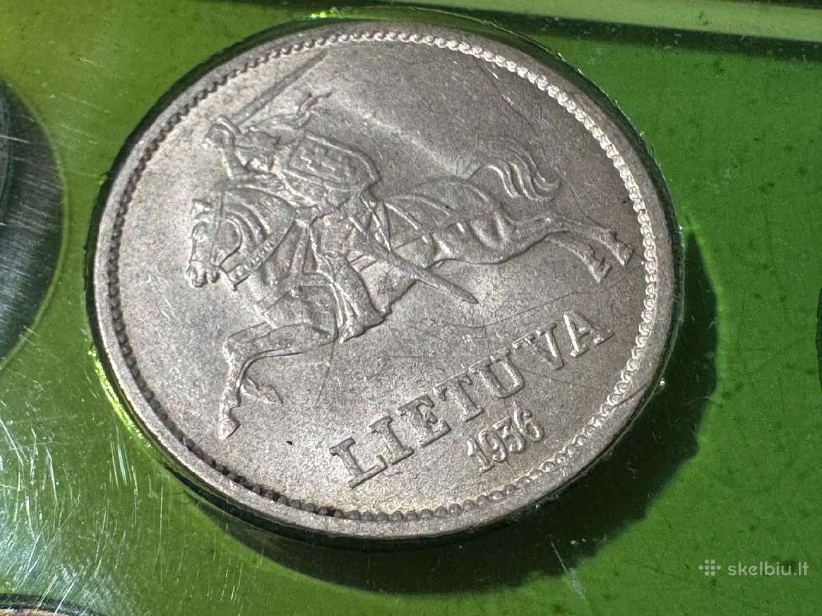 Tarpukario Smetonos Monetu retu monetu komplektas - nuotraukos Nr. 12