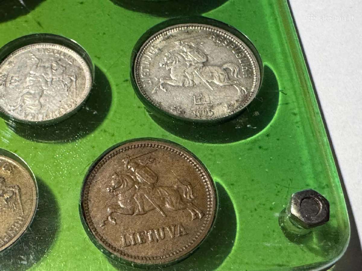Tarpukario Smetonos Monetu retu monetu komplektas - nuotraukos Nr. 14