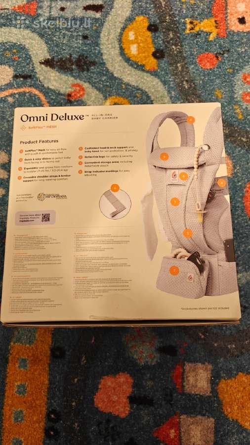 Omni Deluxe ergobaby nešioklė - nuotraukos Nr. 2