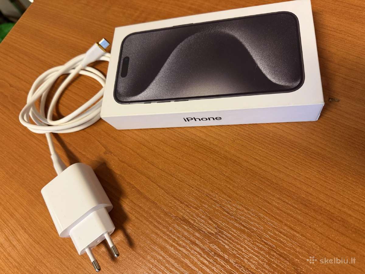 iPhone 15 Pro 256 GB – Black Titanium - nuotraukos Nr. 4