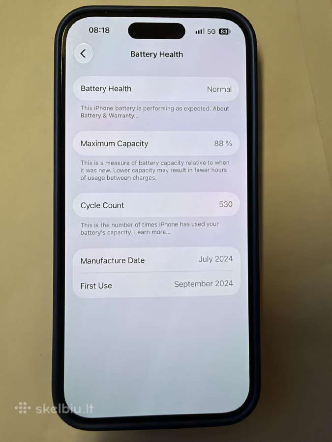 iPhone 15 Pro 256 GB – Black Titanium - nuotraukos Nr. 3