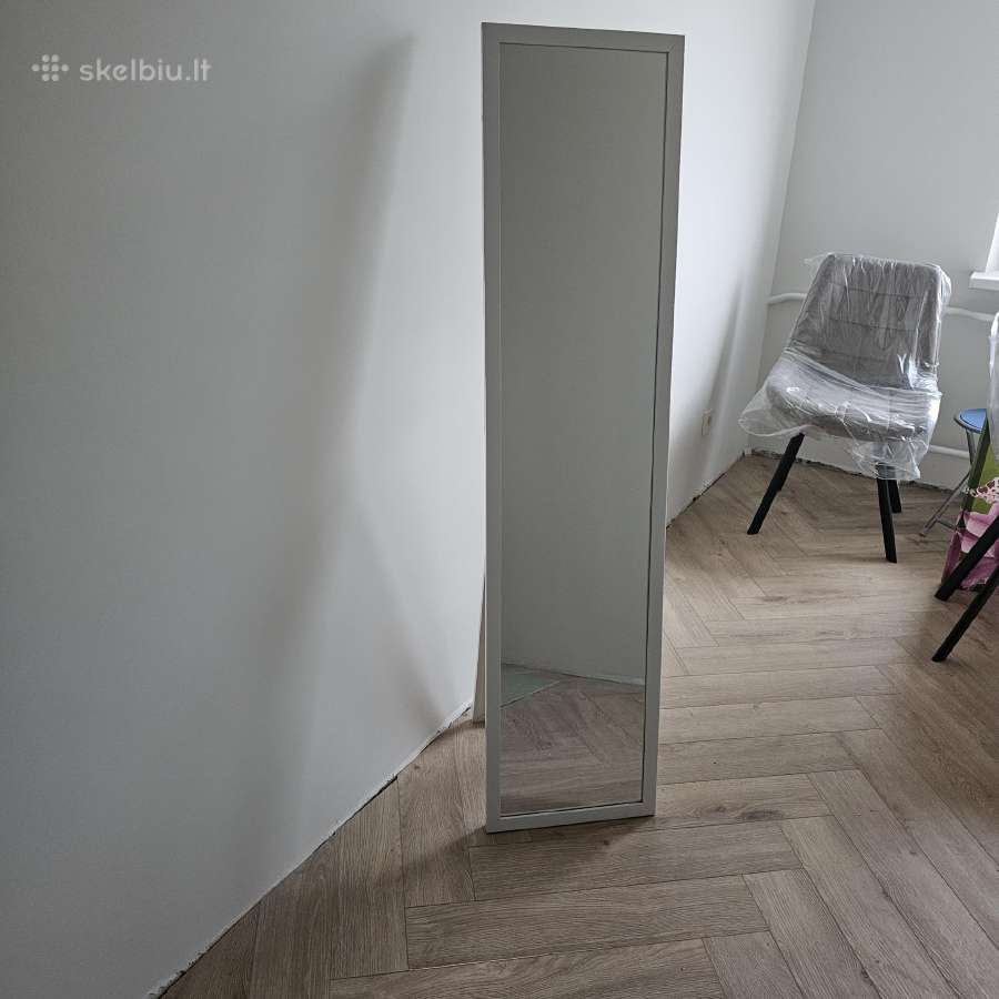 Mažai naudotas baltas veidrodis 147*35.5 - nuotraukos Nr. 3
