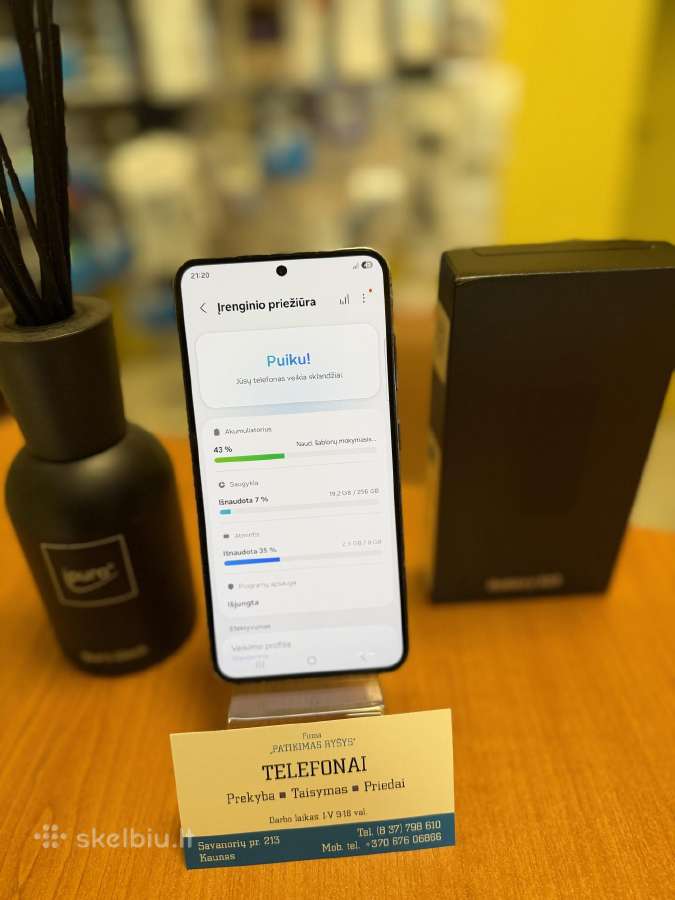 Samsung S23 256gb Black Su Garantija - nuotraukos Nr. 3