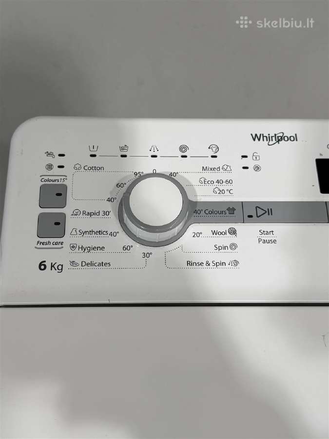 Whirpool Tdlr 6040s Eu/n Per Virsu Kraunama - nuotraukos Nr. 3