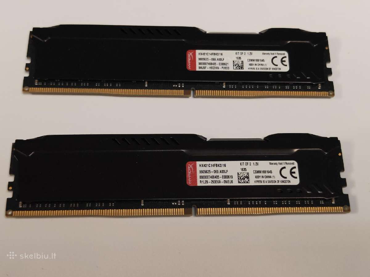 Kingston Hyperx Fury Ddr4 16gb(2x8gb) 2133mhz Cl14 - nuotraukos Nr. 2
