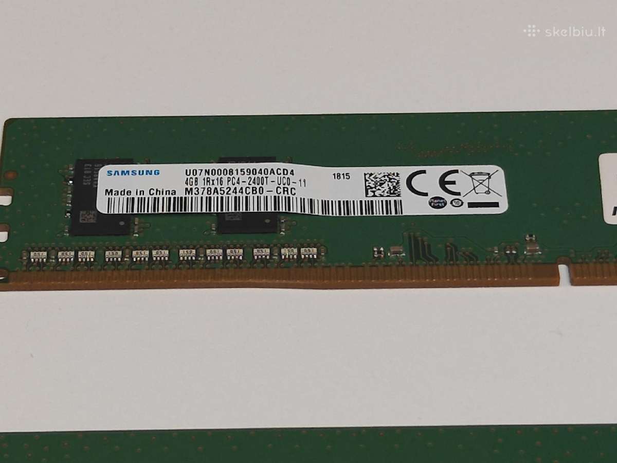 Samsung Ddr4 8gb(2x4gb) 2400mhz Cl17 - nuotraukos Nr. 3