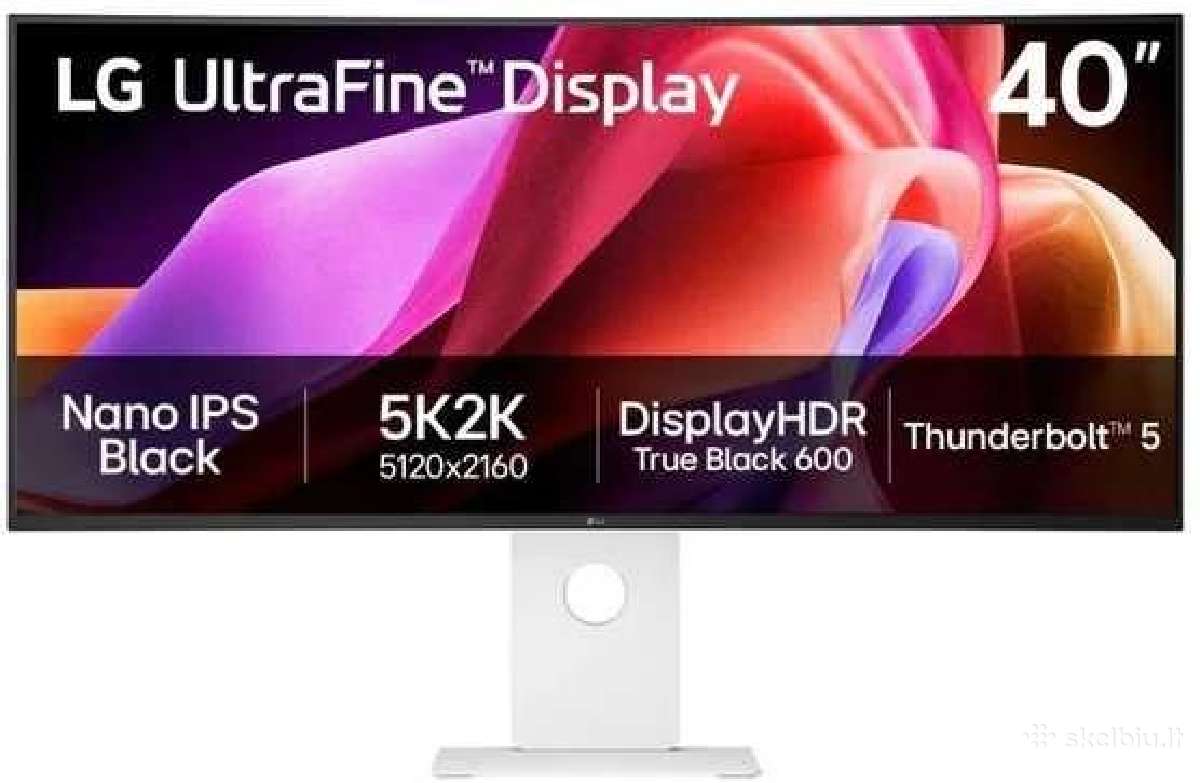 Monitorius LG Ultrafine 40u990a-w – 5k2k Nano - nuotraukos Nr. 2