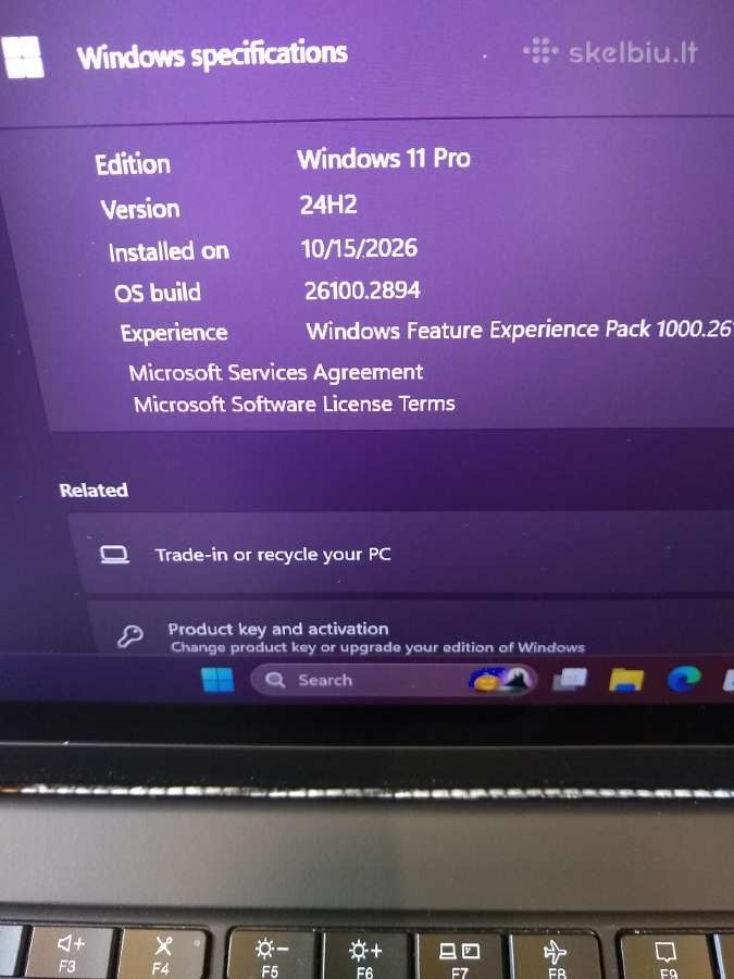 X13 Yoga 4th i7-1365/32/512/2027 - nuotraukos Nr. 3