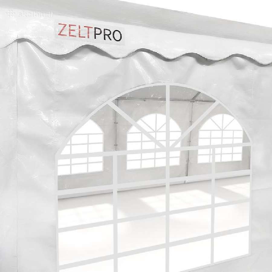 Pvc palapinė paviljonas Zeltpro 6x12, balta - nuotraukos Nr. 7