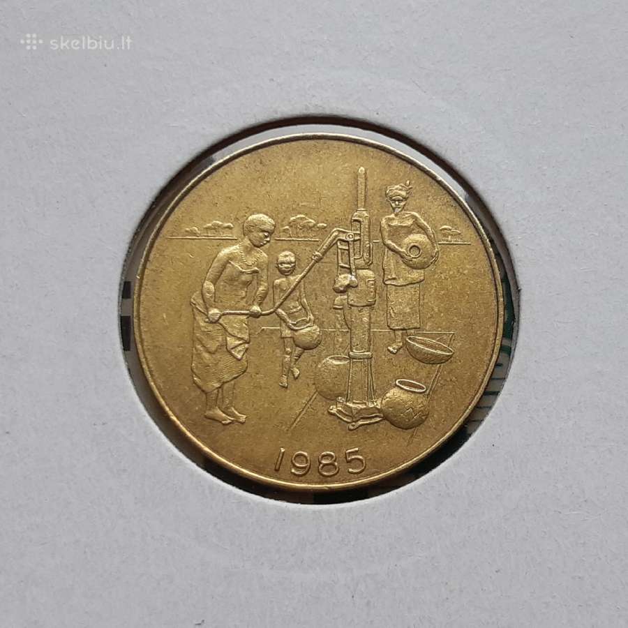 Vakarų Afrika 10 frankų Fao 1985 - nuotraukos Nr. 2