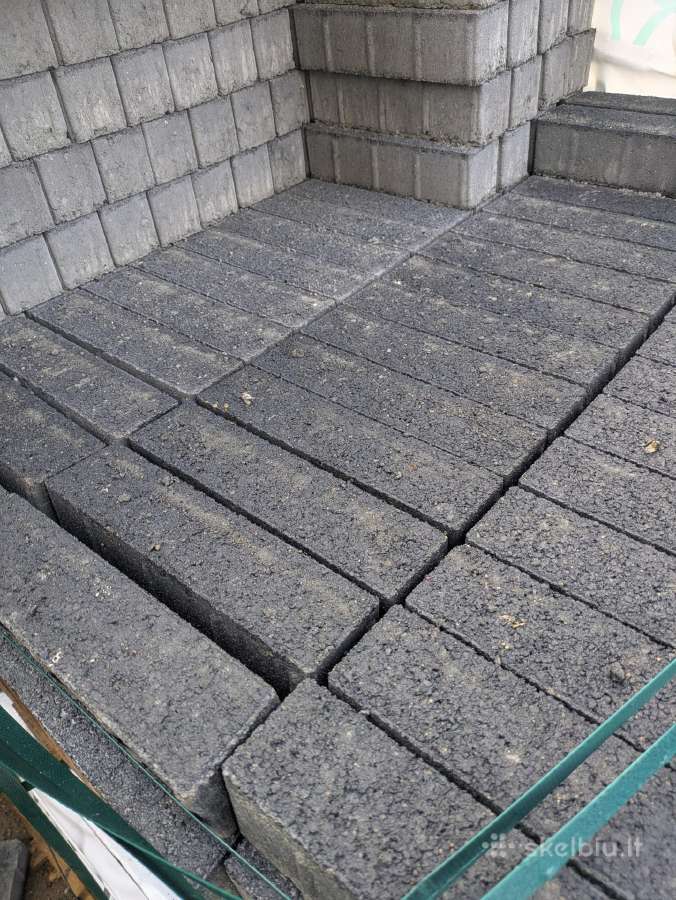 Parduodamos trinkelės su akmenukais juodos/baltos - nuotraukos Nr. 3