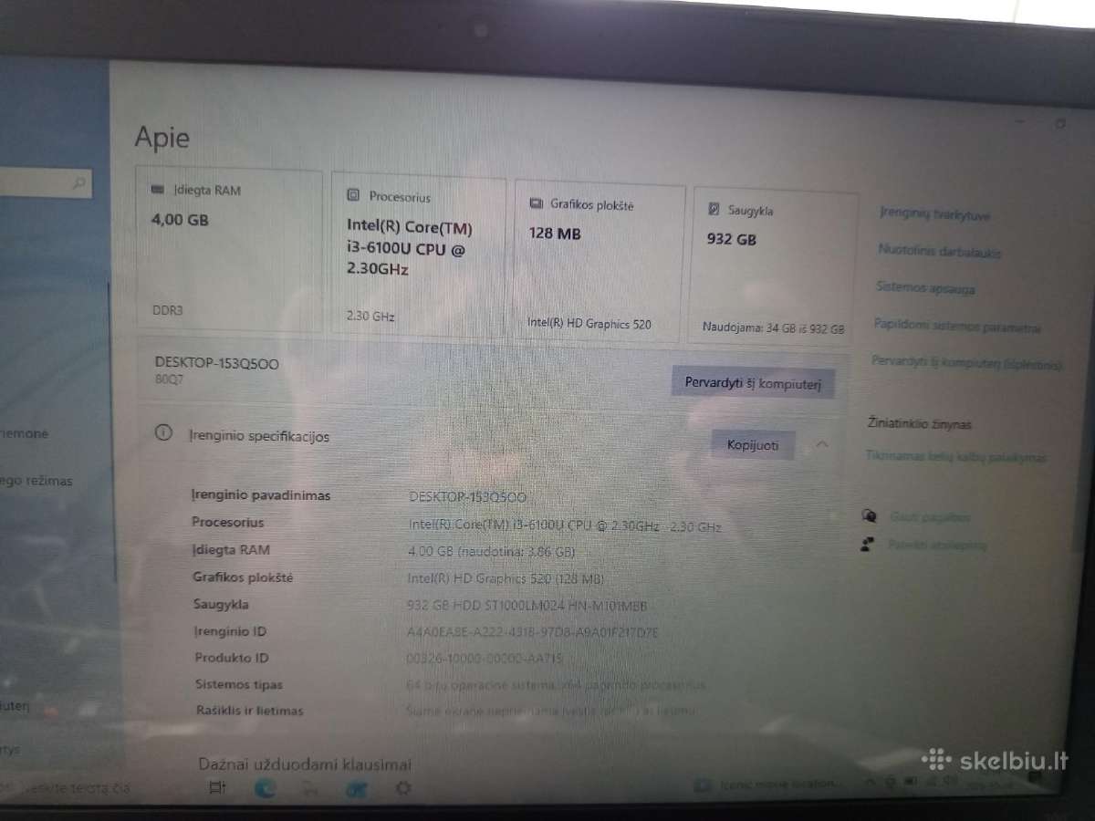 Lenovo ideapad 300 15isk - nuotraukos Nr. 2