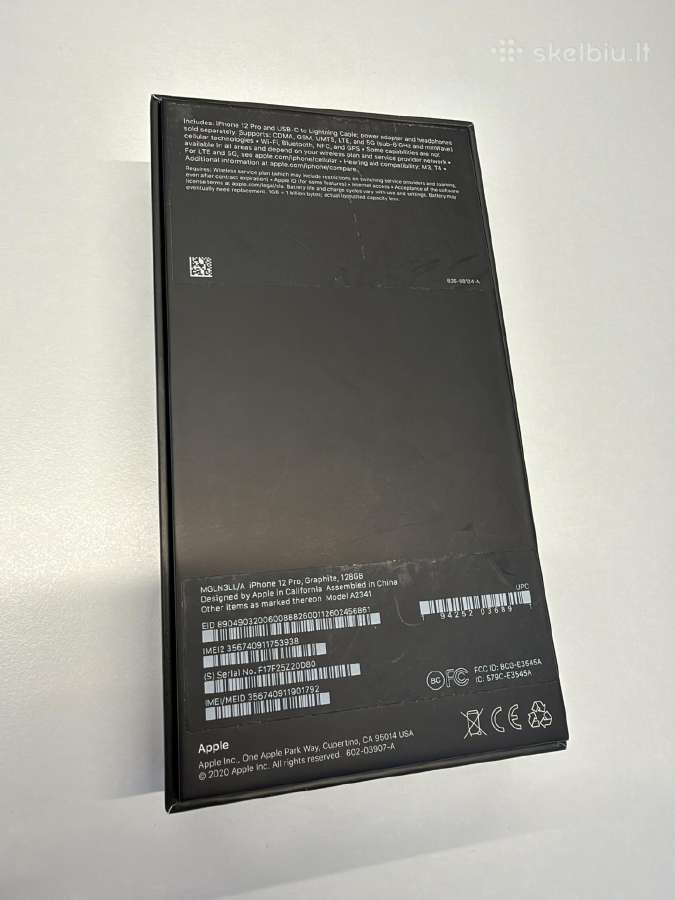 iPhone 12 Pro, Graphite, 128gb su dėžute ir dėklu - nuotraukos Nr. 14