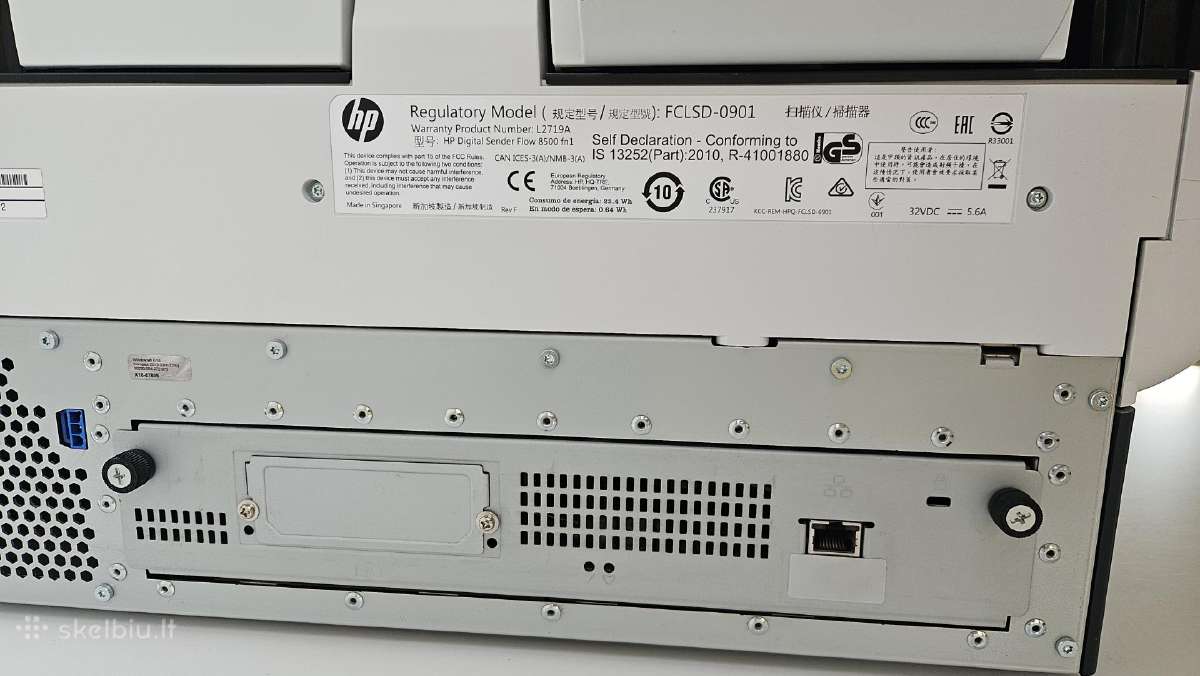 Hp Digital Sender Flow 8500 fn1 profesionalus - nuotraukos Nr. 6
