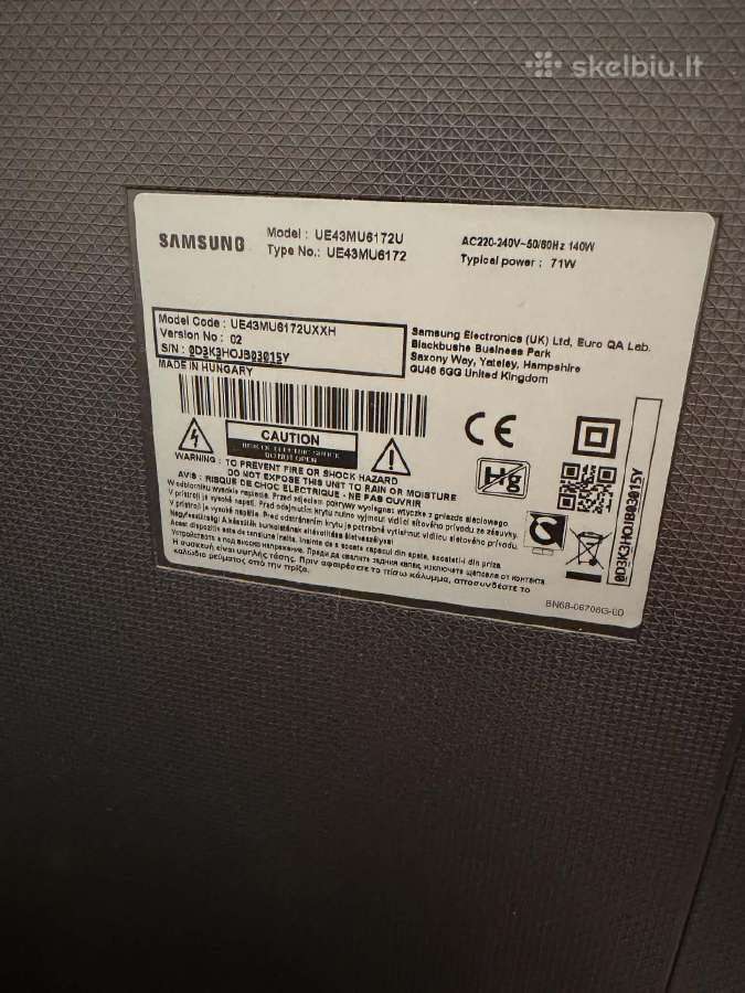 Samsung Uhd smart TV 43 - nuotraukos Nr. 2