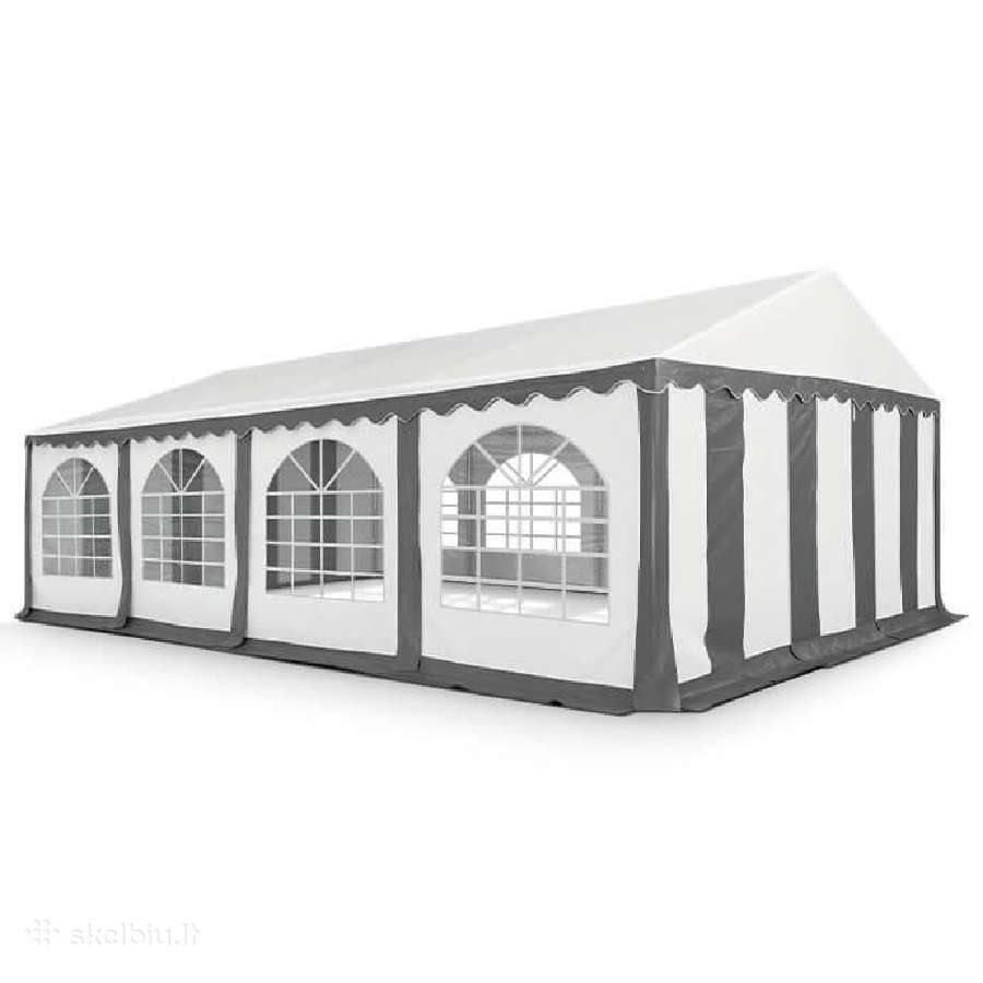 Pvc palapinė paviljonas Zeltpro 5x8, balta/pilka - nuotraukos Nr. 4
