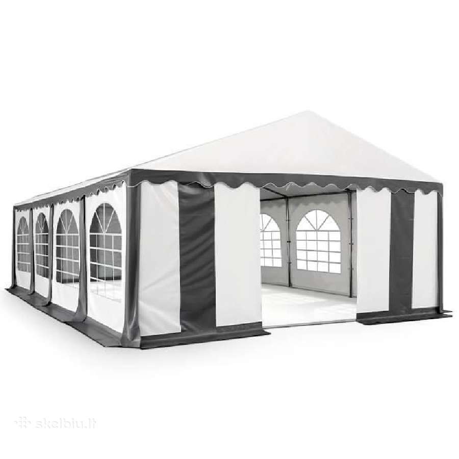 Pvc palapinė paviljonas Zeltpro 5x8, balta/pilka - nuotraukos Nr. 5