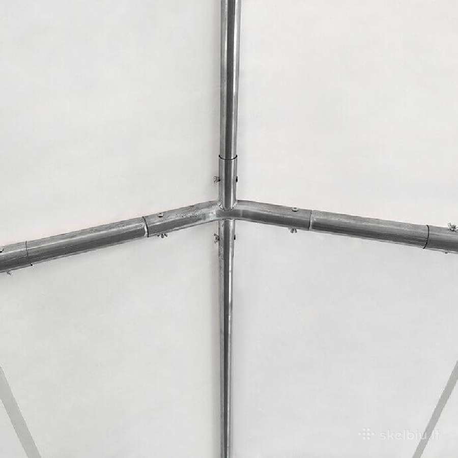 Pvc palapinė paviljonas Zeltpro 5x8, balta/pilka - nuotraukos Nr. 7