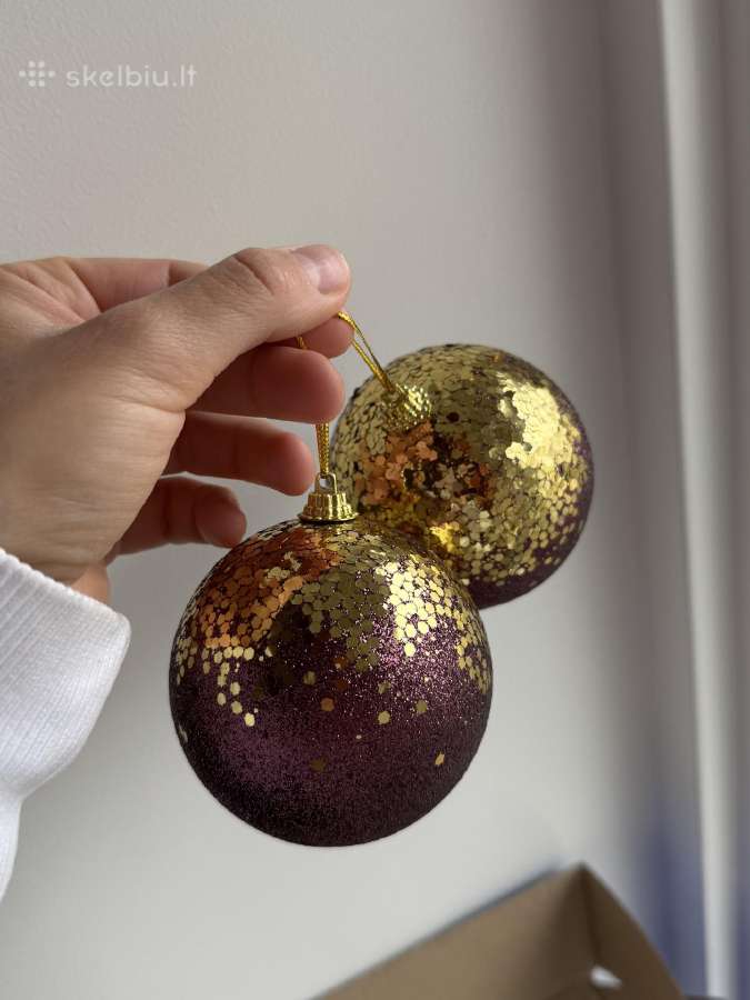 Kalėdiniai žaisliukai su ausko detalem 4 vnt. - nuotraukos Nr. 13