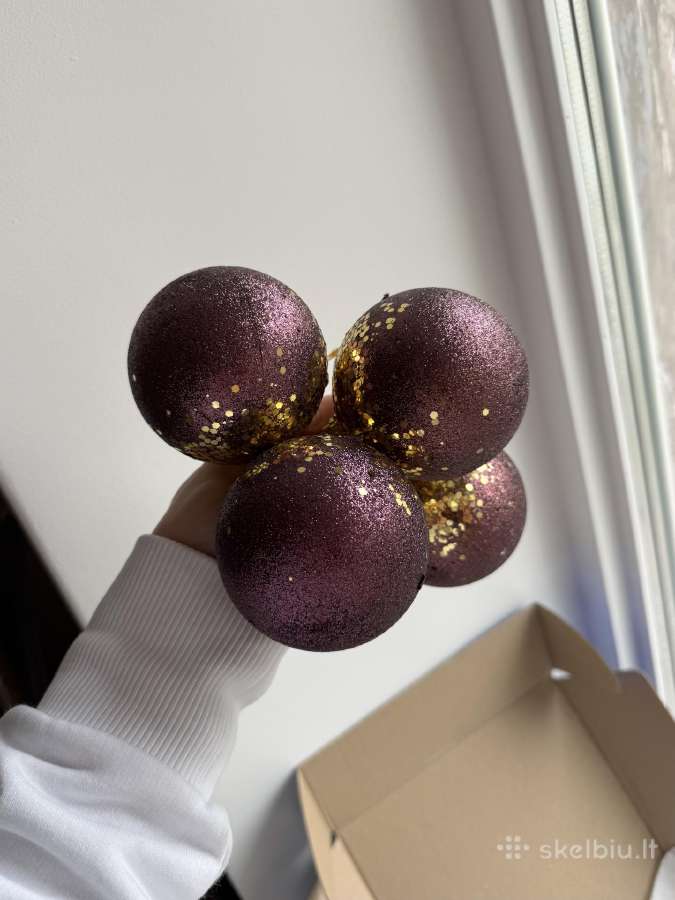 Kalėdiniai žaisliukai su ausko detalem 4 vnt. - nuotraukos Nr. 15