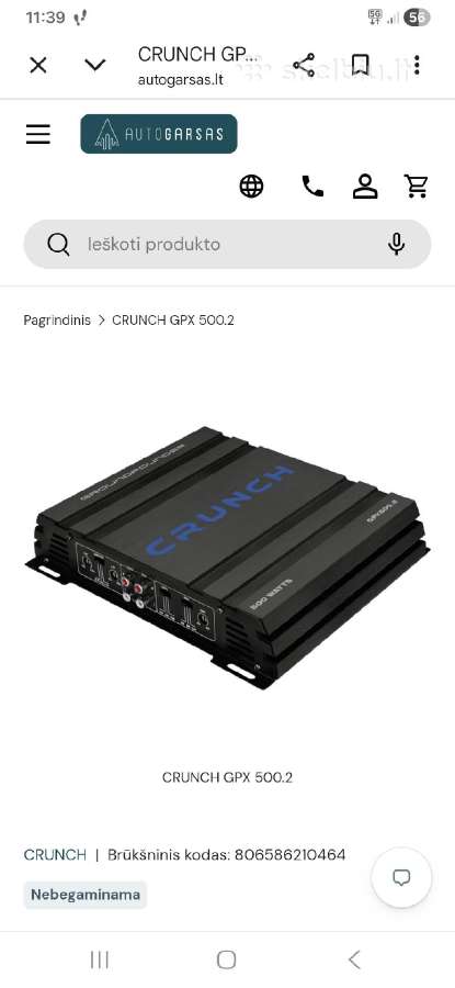 Parduodu jbl suba su crunch stiprintuvu - nuotraukos Nr. 2