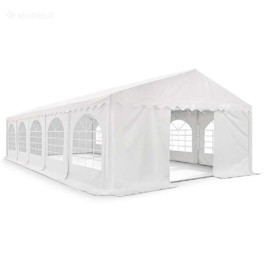 Pvc palapinė paviljonas Zeltpro 5x10, balta - nuotraukos Nr. 4