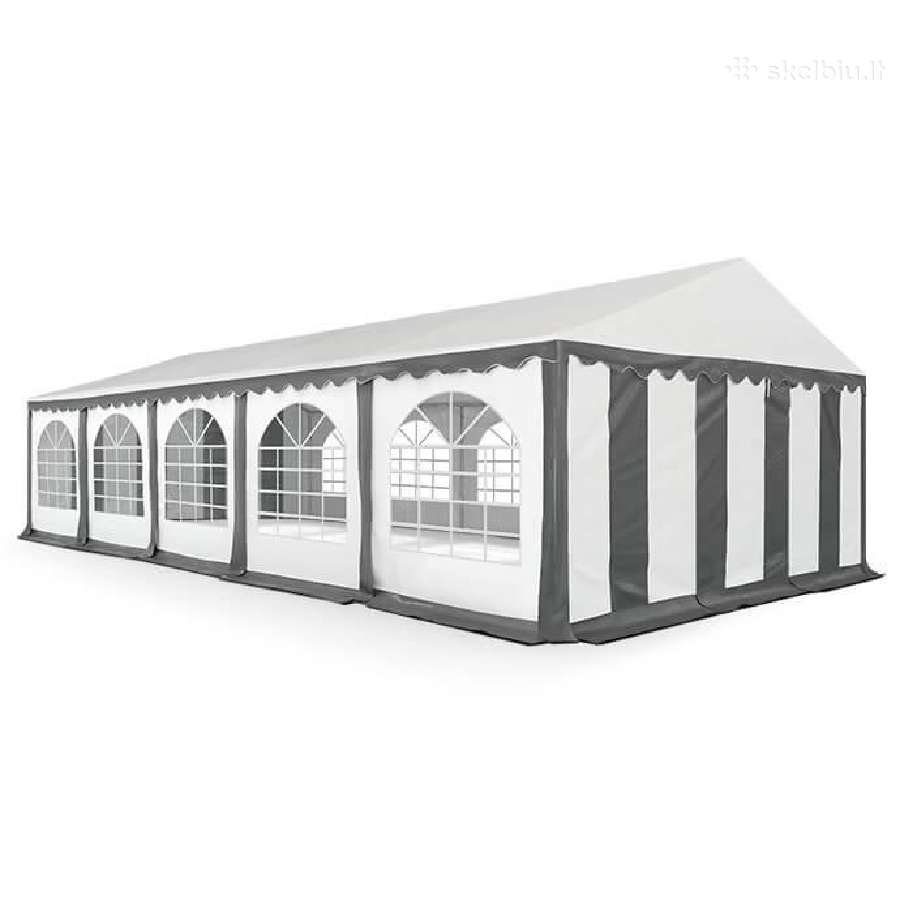 Pvc palapinė paviljonas Zeltpro 5x10, balta/pilka - nuotraukos Nr. 3