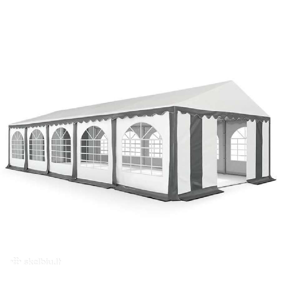Pvc palapinė paviljonas Zeltpro 5x10, balta/pilka - nuotraukos Nr. 5