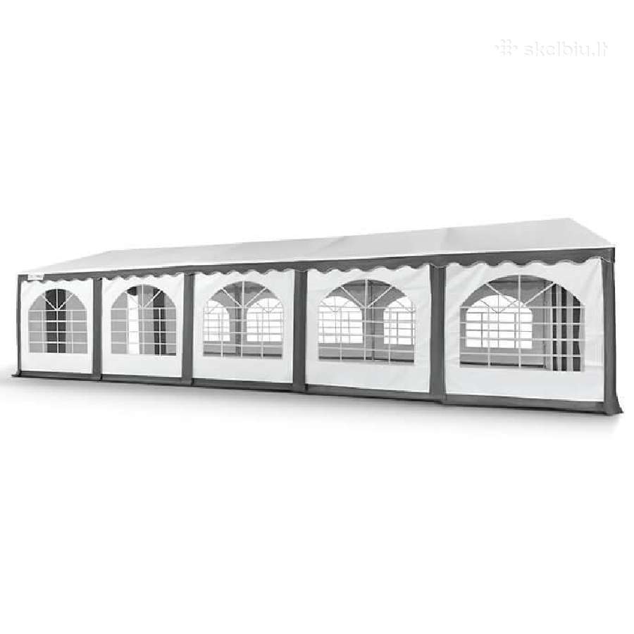Pvc palapinė paviljonas Zeltpro 5x10, balta/pilka - nuotraukos Nr. 4