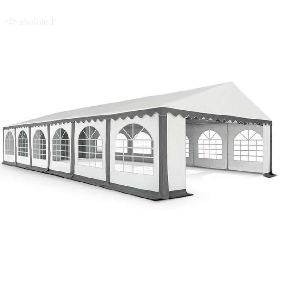 Pvc palapinė paviljonas Zeltpro 6x12, balta/pilka - nuotraukos Nr. 3