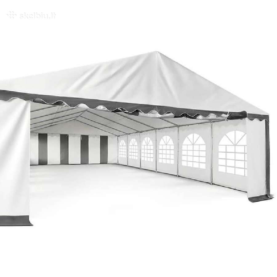 Pvc palapinė paviljonas Zeltpro 6x12, balta/pilka - nuotraukos Nr. 6