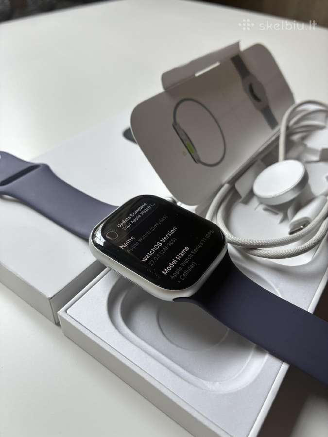 Apple Watch Series 11 GPS + Cellular 46mm Silver - nuotraukos Nr. 6