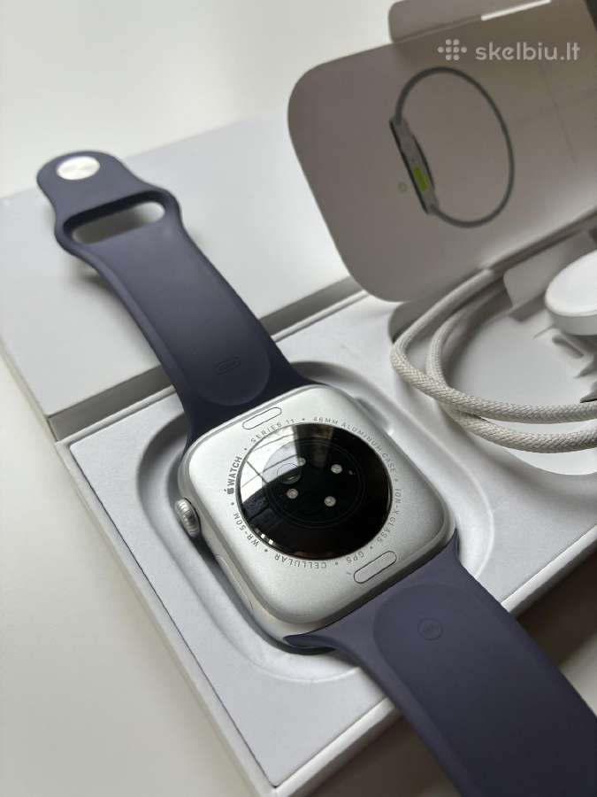 Apple Watch Series 11 GPS + Cellular 46mm Silver - nuotraukos Nr. 7