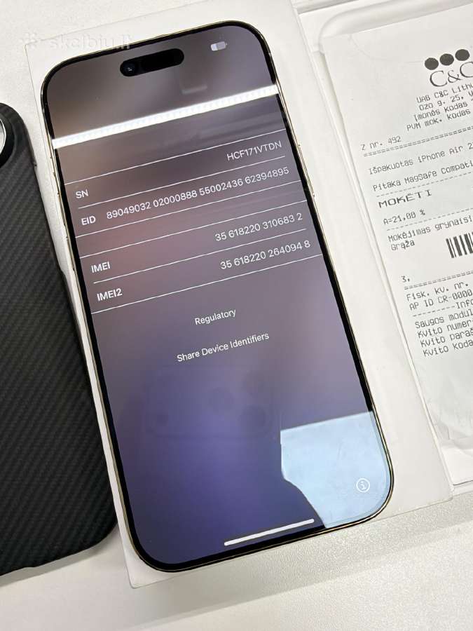 iPhone Air 256gb Light Gold - nuotraukos Nr. 5