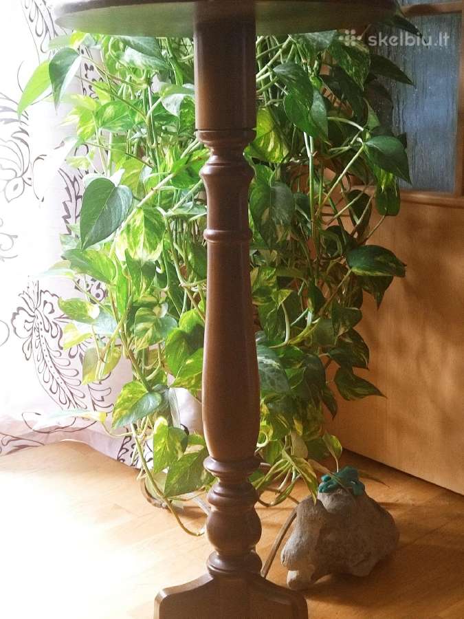 Vintažinis medinis gėlių stovas. - nuotraukos Nr. 4