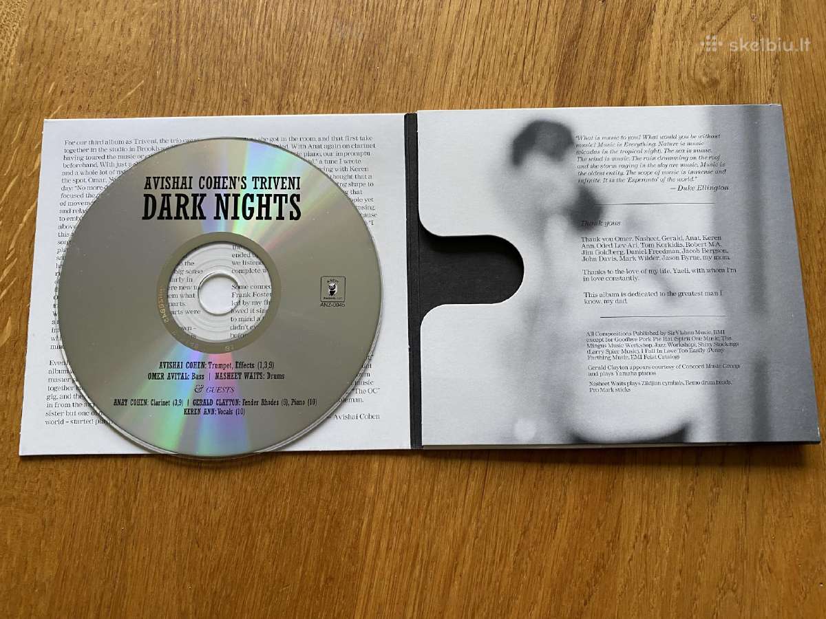 Originalus Avishai Cohen's Triveni Dark Nights CD - nuotraukos Nr. 4