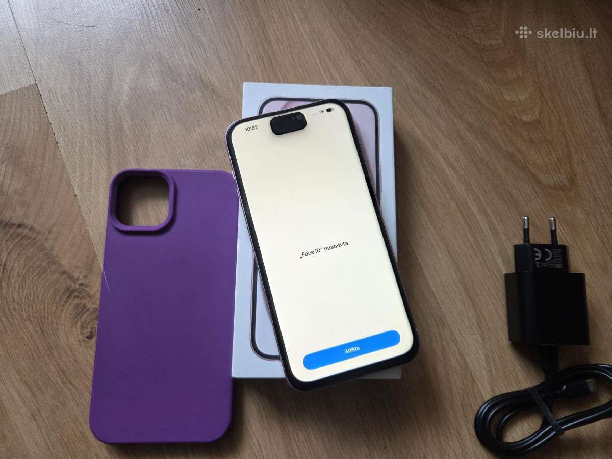 iPhone 15 Plus 128gb, Battery Health 100%, komplek - nuotraukos Nr. 4