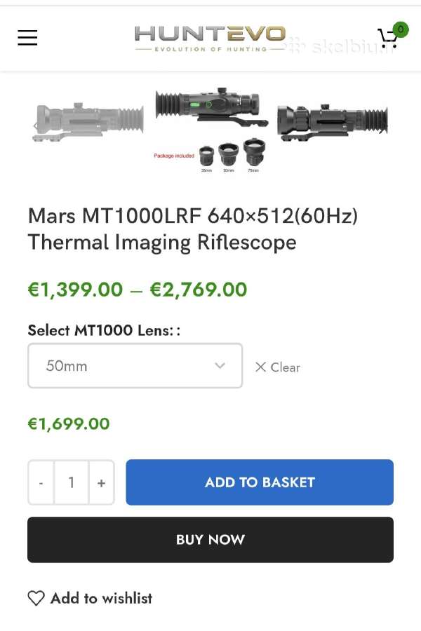 Termovizorinį taikiklį Oneleaf Mars - nuotraukos Nr. 7
