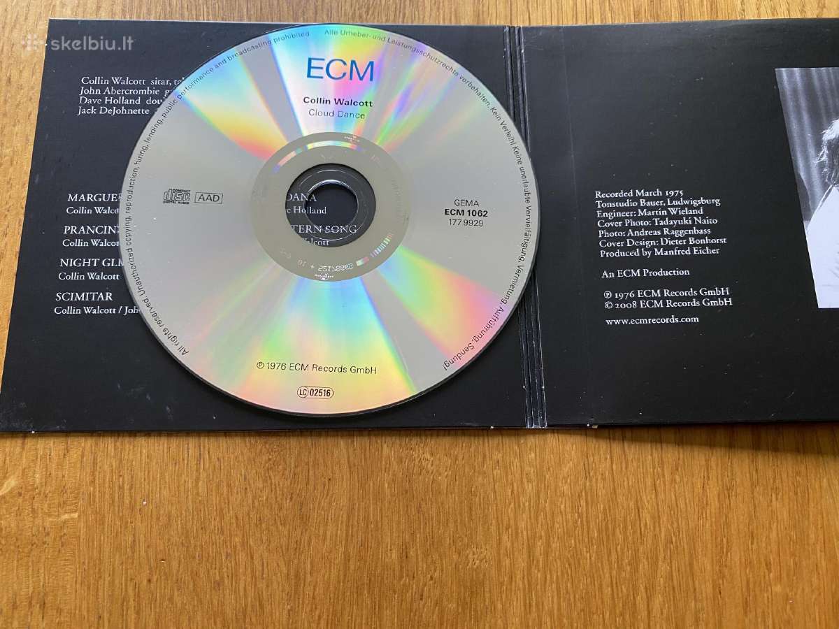 Originalus Collin Walcott – Cloud Dance CD - nuotraukos Nr. 4