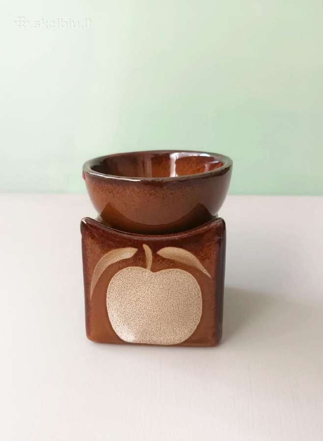Keraminė aromatinė žvakidė, 7,5cm aukštis - nuotraukos Nr. 2