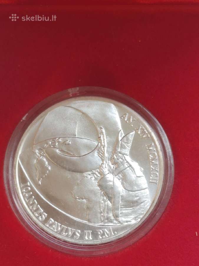 Vatikanas - Popiežius J. Paulius II - 1992 500liru - nuotraukos Nr. 3