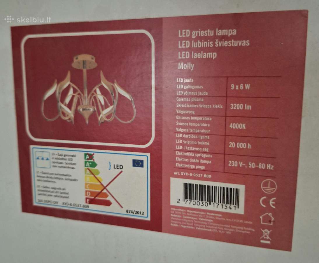 LED lubinis šviestuvas - nuotraukos Nr. 4