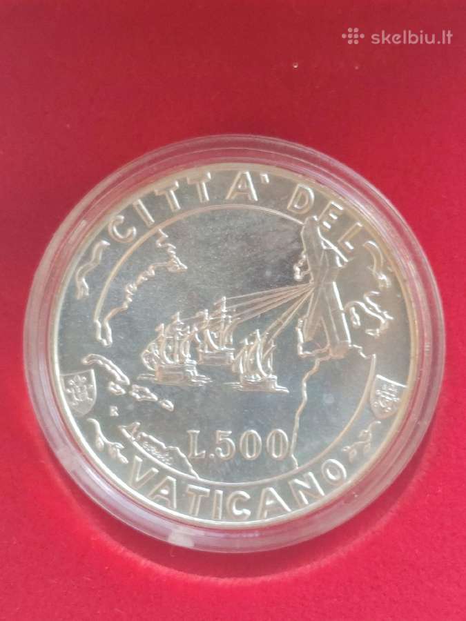 Vatikanas - Popiežius J. Paulius II - 1992 500liru - nuotraukos Nr. 4