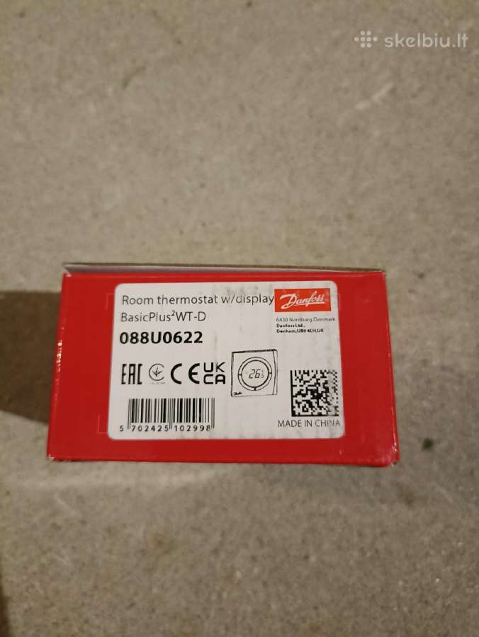 Naujas termostatas Danfoss Basicplus2 Wt-d (088u06 - nuotraukos Nr. 2