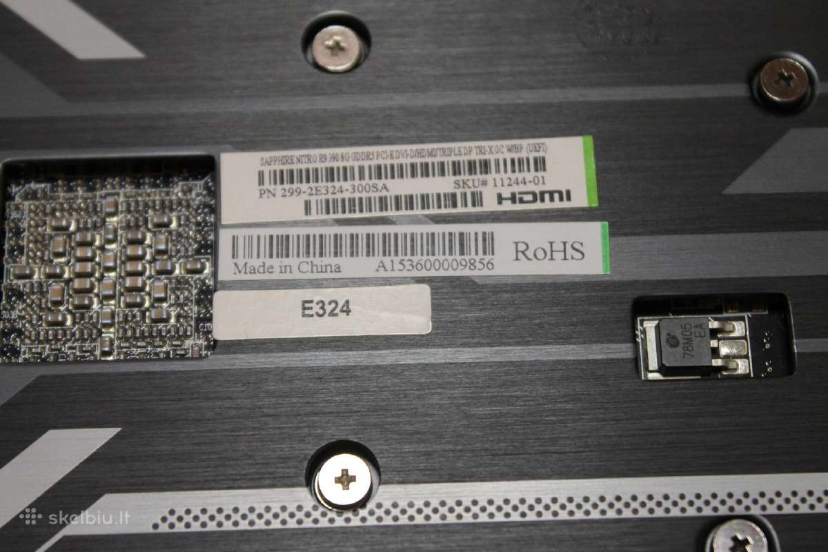 Sapphire Nitro R9 390 with Back Plate 8 GB - nuotraukos Nr. 6
